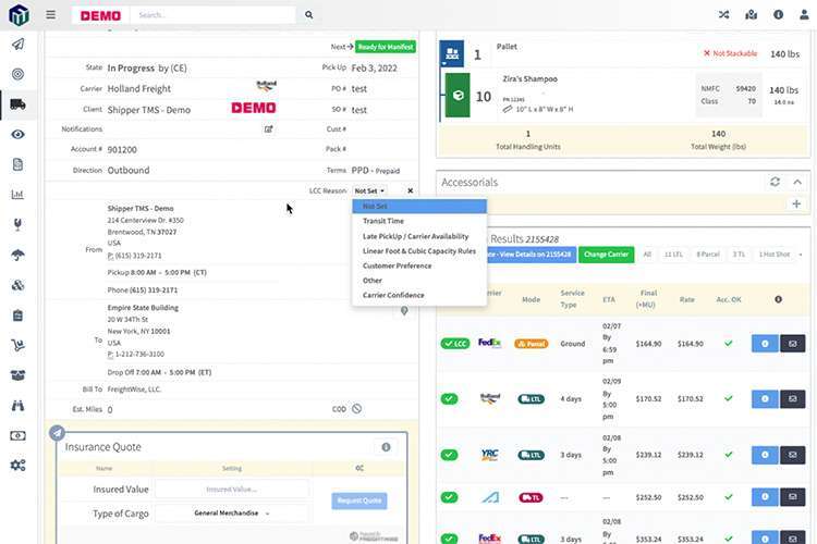 FreightWise TMS - lowest cost carrier automation