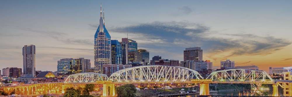 Skyline view of Nashville, Tennessee